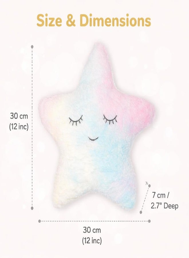 Humpy Hare Soft Plush Star Pillow Toy | Stuffed Cushion for Kids, Babies & Children | Cute & Cozy Nursery Cot Pillow | Fluffy & Huggable Plush Toy for Boys & Girls, Pack of 1 - Image 2